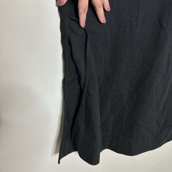Everlane The Organic Weekend Side Slit Maxi Dress Black Round Neck Women XS NWT - Picture 7 of 12